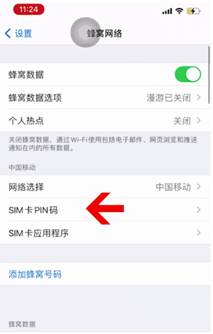 河曲苹果14维修网分享如何给iPhone14的SIM卡设置密码 