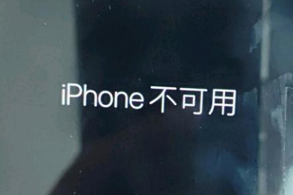 河曲苹果服务网点分享锁屏界面显示“iPhone 不可用”如何解决 